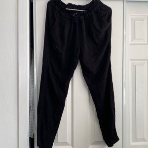 Isabel Marant Black drawstring Gauzy Slim straight pants 3